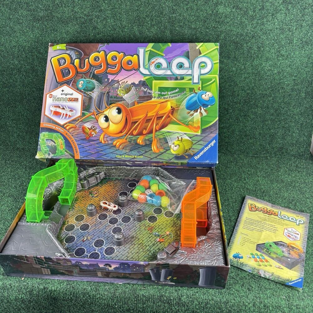 Ravensburger BuggaLoop Board Game COMPLETE with TESTED Hexbug Nano Kids Age